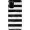 Black and White Striped Marble Galaxy S20 Plus Pro Case