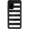 Black and White Striped Marble Galaxy S20 Waterproof Case