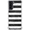 Black and White Striped Marble Galaxy S21 5G Clear Case
