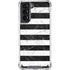 Black and White Striped Marble Galaxy S21 5G Clear Case