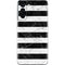 Black and White Striped Marble Galaxy S21 5G Skin