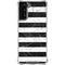 Black and White Striped Marble Galaxy S21 FE Clear Case