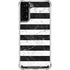 Black and White Striped Marble Galaxy S21 Plus 5G Clear Case