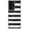 Black and White Striped Marble Galaxy S21 Ultra 5G Clear Case