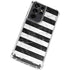 Black and White Striped Marble Galaxy S21 Ultra 5G Clear Case