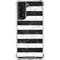 Black and White Striped Marble Galaxy S22 Clear Case