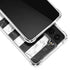 Black and White Striped Marble Galaxy S22 Plus Clear Case