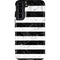 Black and White Striped Marble Galaxy S22 Plus Pro Case