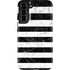 Black and White Striped Marble Galaxy S22 Plus Pro Case