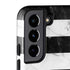 Black and White Striped Marble Galaxy S22 Plus Pro Case