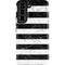 Black and White Striped Marble Galaxy S22 Pro Case