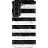 Black and White Striped Marble Galaxy S22 Pro Case