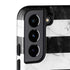 Black and White Striped Marble Galaxy S22 Pro Case
