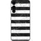 Black and White Striped Marble Galaxy S22 Skin