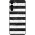 Black and White Striped Marble Galaxy S22 Skin