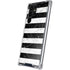 Black and White Striped Marble Galaxy S22 Ultra Clear Case