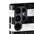 Black and White Striped Marble Galaxy S22 Ultra Pro Case
