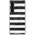 Black and White Striped Marble Galaxy S23 Clear Case