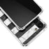 Black and White Striped Marble Galaxy S23 Clear Case