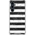 Black and White Striped Marble Galaxy S23 FE Clear Case
