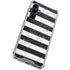 Black and White Striped Marble Galaxy S23 FE Clear Case