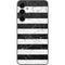 Black and White Striped Marble Galaxy S23 FE Skin