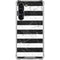 Black and White Striped Marble Galaxy S23 Plus Clear Case