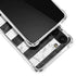 Black and White Striped Marble Galaxy S23 Plus Clear Case