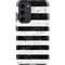 Black and White Striped Marble Galaxy S23 Plus Pro Case