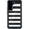 Black and White Striped Marble Galaxy S23 Plus Waterproof Case