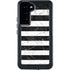 Black and White Striped Marble Galaxy S23 Plus Waterproof Case