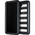 Black and White Striped Marble Galaxy S23 Plus Waterproof Case