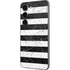 Black and White Striped Marble Galaxy S23 Skin