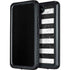 Black and White Striped Marble Galaxy S23 Waterproof Case