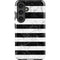 Black and White Striped Marble Galaxy S24 Plus Impact Case