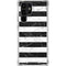 Black and White Striped Marble Galaxy S24 Ultra Clear Case