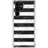 Black and White Striped Marble Galaxy S24 Ultra Clear Case