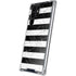 Black and White Striped Marble Galaxy S24 Ultra Clear Case