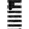 Black and White Striped Marble Galaxy S24 Ultra Impact Case