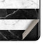 Black and White Striped Marble Galaxy Z Flip Skin
