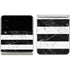 Black and White Striped Marble Galaxy Z Flip3 5G Skin