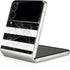 Black and White Striped Marble Galaxy Z Flip3 5G Skin
