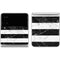 Black and White Striped Marble Galaxy Z Flip4 5G Skin