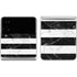 Black and White Striped Marble Galaxy Z Flip4 5G Skin