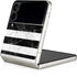 Black and White Striped Marble Galaxy Z Flip4 5G Skin