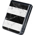 Black and White Striped Marble Galaxy Z Flip5 5G Skin