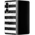 Black and White Striped Marble Galaxy Z Fold4 5G Skin