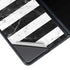 Black and White Striped Marble Galaxy Z Fold4 5G Skin