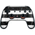 Black and White Striped Marble Google Stadia Controller Skin