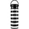 Black and White Striped Marble Hydro Flask 20oz Wide Mouth Skin
